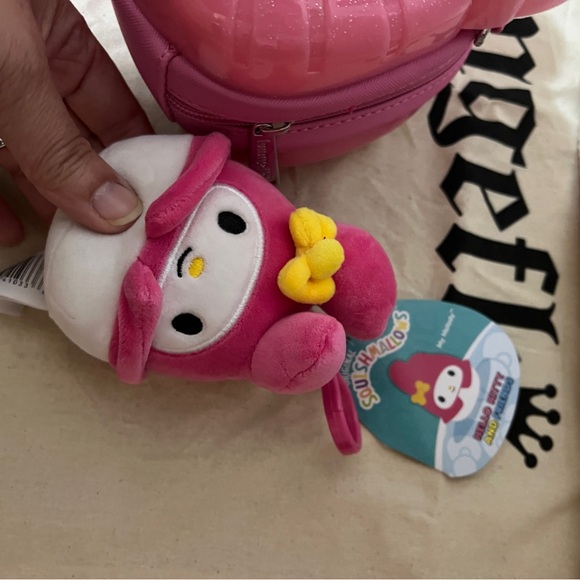 Loungefly Exclusive Hello Kitty 50th Anniversary Glitter Figural Crossbody Bag - Picture 9 of 10